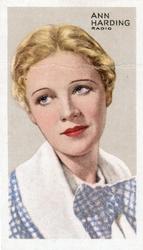 1935 Gallaher Stars of Screen & Stage #35 Ann Harding Front