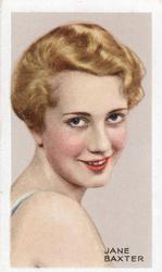 1935 Gallaher Stars of Screen & Stage #37 Jane Baxter Front