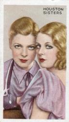 1935 Gallaher Stars of Screen & Stage #43 The Houston Sisters Front