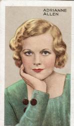 1935 Gallaher Stars of Screen & Stage #44 Adrianne Allen Front