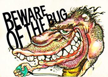 1970 Scanlens Fiends and Machines Stickers #7 Beware Of The Bug Front