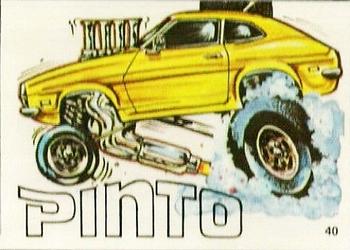 1970 Scanlens Fiends and Machines Stickers #40 Pinto Front
