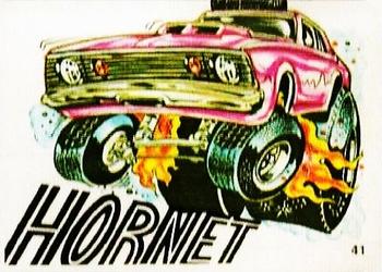 1970 Scanlens Fiends and Machines Stickers #41 Hornet Front