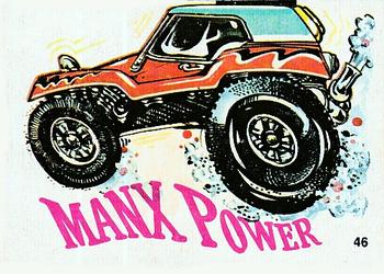 1970 Scanlens Fiends and Machines Stickers #46 Manx Power Front