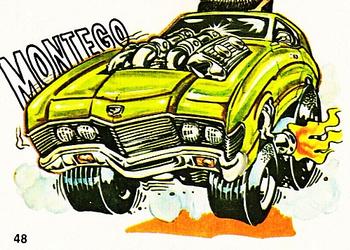 1970 Scanlens Fiends and Machines Stickers #48 Montego Front