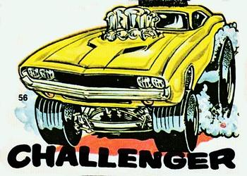 1970 Scanlens Fiends and Machines Stickers #56 Challenger Front