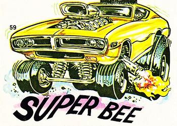 1970 Scanlens Fiends and Machines Stickers #59 Super Bee Front