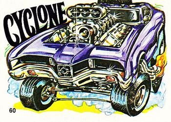 1970 Scanlens Fiends and Machines Stickers #60 Cyclone Front