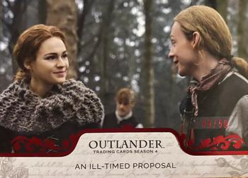 2020 Cryptozoic Outlander Season 4 - Red #54 An Ill-Timed Proposal Front