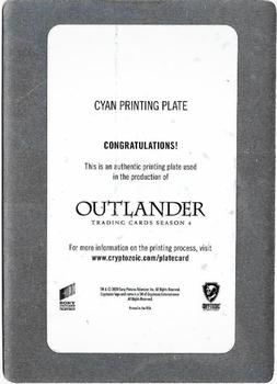 2020 Cryptozoic Outlander Season 4 - Printing Plate Cyan #3 Rogue Back