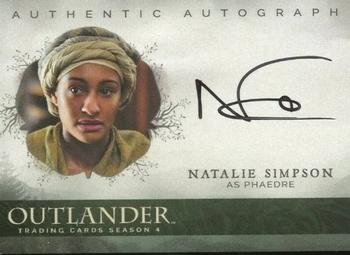 2020 Cryptozoic Outlander Season 4 - Autographs #NS Natalie Simpson as Phaedre Front