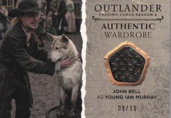 2020 Cryptozoic Outlander Season 4 - Wardrobe #M08 John Bell as Young Ian Murray Front