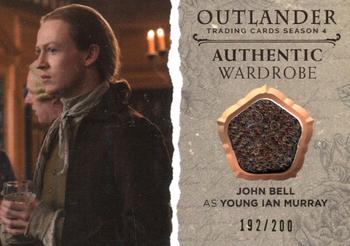 2020 Cryptozoic Outlander Season 4 - Wardrobe #M28 John Bell as Young Ian Murray Front