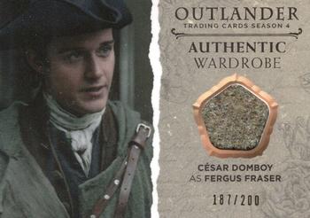 2020 Cryptozoic Outlander Season 4 - Wardrobe #M29 César Domboy as Fergus Front