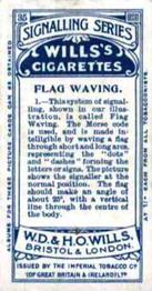 1911 Wills's Signalling Series #35 Flag Waving 1 Back