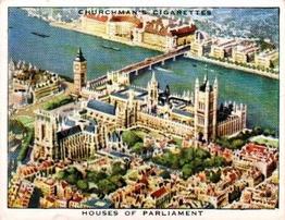 1939 Churchman's Wings Over the Empire #2 Houses of Parliament Front
