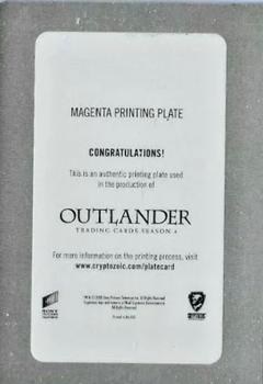 2020 Cryptozoic Outlander Season 4 - Playing Cards Printing Plate Magenta #6♥️ Young Ian Back