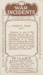1915 Wills's War Incidents (First Series) #30 Smoking them out Back