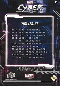 2020 Upper Deck Marvel Cyber #11 Wolverine Back