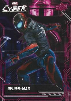 2020 Upper Deck Marvel Cyber #100 Spider-Man Front