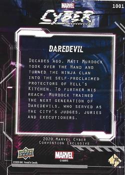2020 Upper Deck Marvel Cyber #1001 Daredevil Back