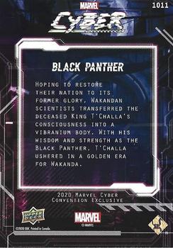 2020 Upper Deck Marvel Cyber #1011 Black Panther Back