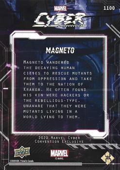 2020 Upper Deck Marvel Cyber #1100 Magneto Back