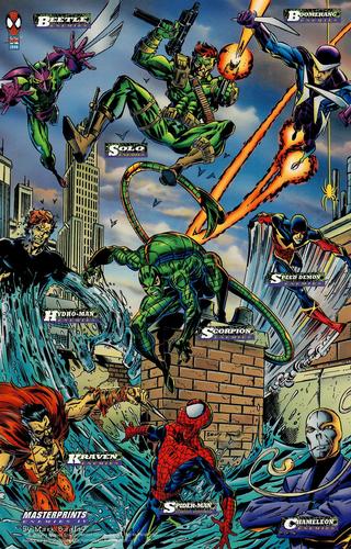 1994 Fleer The Amazing Spider-Man - Masterprints #NNO Enemies IV Front