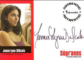 2005 Inkworks The Sopranos - Autographs #A-JD Jamie-Lynn DiScala Front