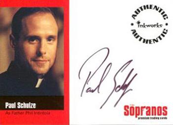 2005 Inkworks The Sopranos - Autographs #A-PS Paul Schulze Front