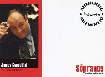 2005 Inkworks The Sopranos - Unsigned Autograph #A-JG James Gandolfini Front