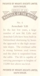 1954 Wright's Biscuits Marvels of the World #6 Armchair Lift Back