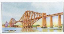 1954 Wright's Biscuits Marvels of the World #8 Forth Bridge Front