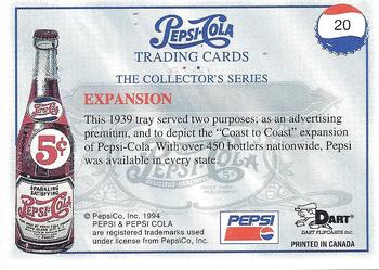 1994 Dart Pepsi-Cola Collector's Series 1 #20 Expansion Back