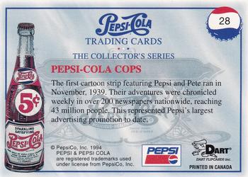 1994 Dart Pepsi-Cola Collector's Series 1 #28 Pepsi-Cola Cops Back