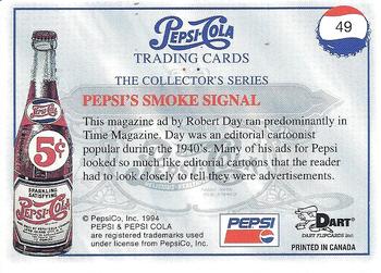 1994 Dart Pepsi-Cola Collector's Series 1 #49 Pepsi's Smoke Signal Back