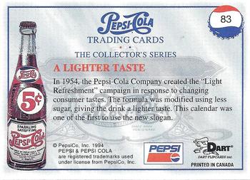 1994 Dart Pepsi-Cola Collector's Series 1 #83 A Lighter Taste Back