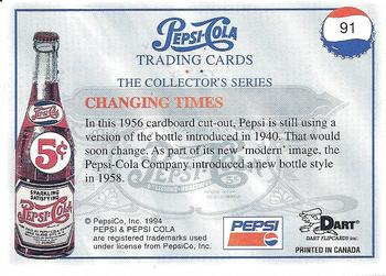 1994 Dart Pepsi-Cola Collector's Series 1 #91 Changing Times Back