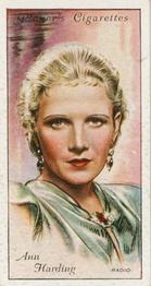 1934 Player's Film Stars Second Series #24 Ann Harding Front