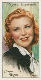 1934 Player's Film Stars Second Series #38 Ginger Rogers Front