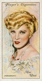 1934 Player's Film Stars Second Series #47 Mae West Front