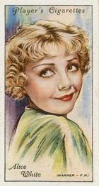 1934 Player's Film Stars Second Series #48 Alice White Front