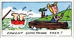 1963 Primrose Confectionery The Flintstones - Alternate Back #50 Caught something Fred? Front