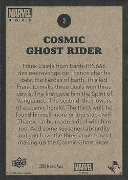 2020 Upper Deck Marvel Ages #3 Cosmic Ghost Rider Back