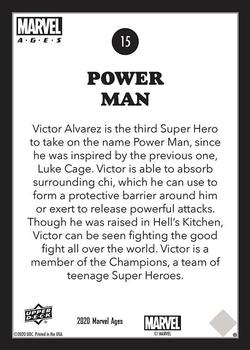 2020 Upper Deck Marvel Ages #15 Power Man Back