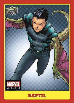 2020 Upper Deck Marvel Ages #19 Reptil Front