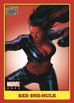 2020 Upper Deck Marvel Ages #22 Red She-Hulk Front