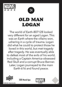 2020 Upper Deck Marvel Ages #24 Old Man Logan Back