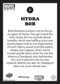 2020 Upper Deck Marvel Ages #31 Hydra Bob Back