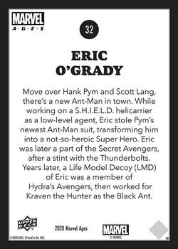 2020 Upper Deck Marvel Ages #32 Eric O'Grady Back